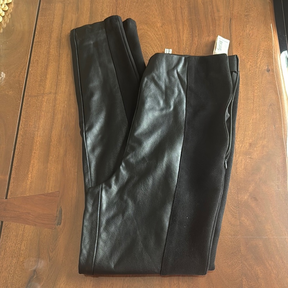 Stylish Black Faux Leather Pants